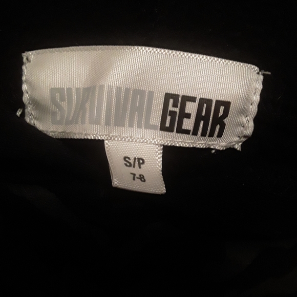 Survival Gear Unisex Age 7-8 Black Light Eared Hoody With Cartoon Tiger Print - Picture 9 of 10